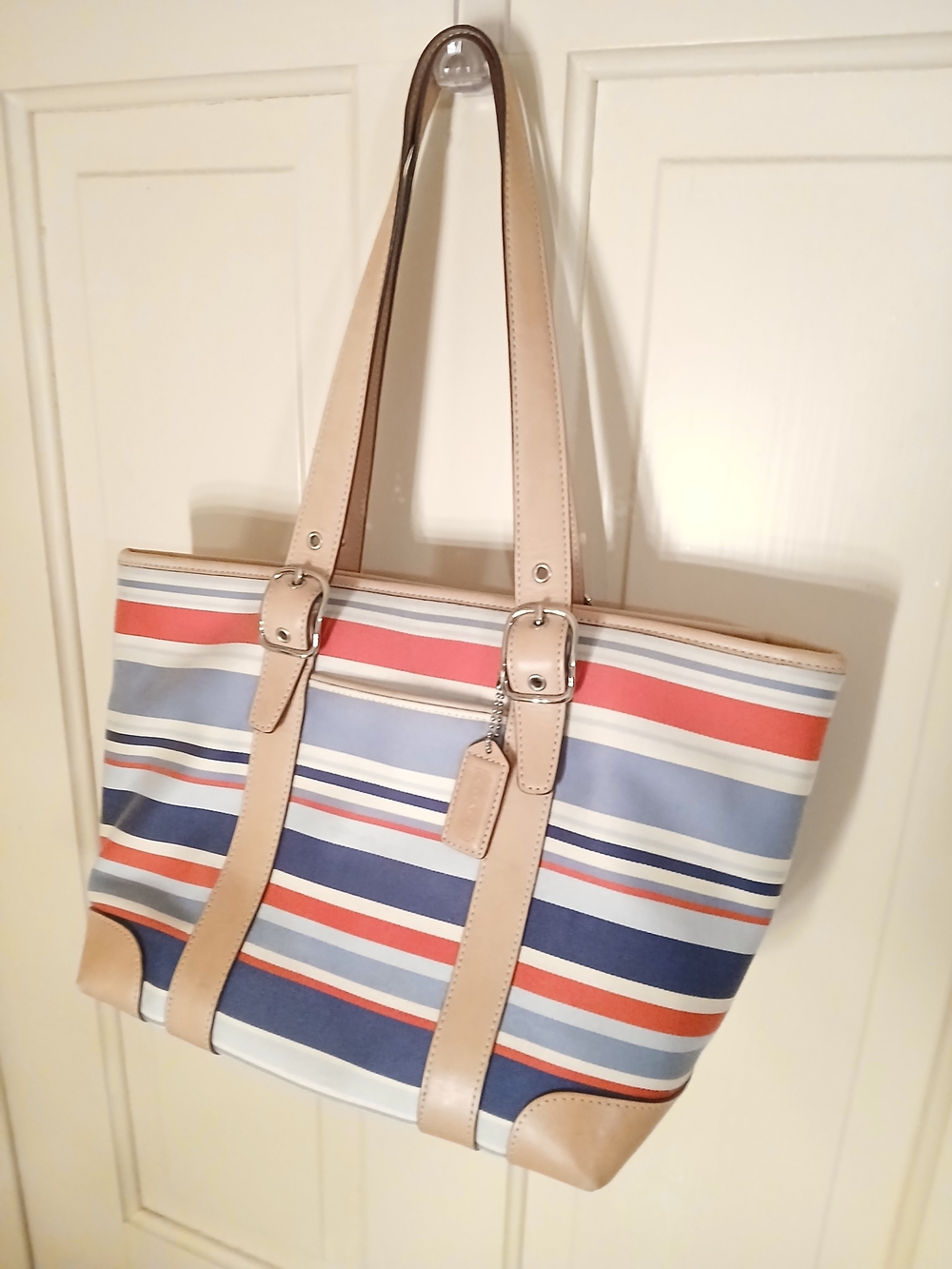 Coach Hampton Striped Purse